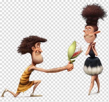Drawing Concept art Model sheet Illustration, Give flowers to a woman's man transparent background PNG clipart