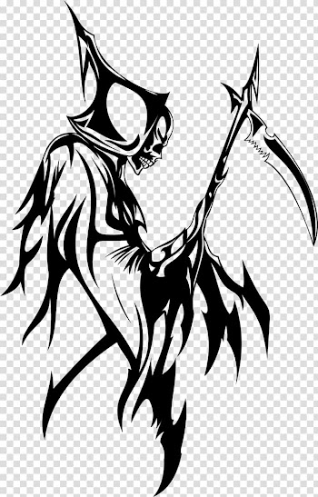 Drawing Death Line art Painting Coloring book, death transparent background PNG clipart