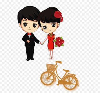 Drawing Dil Diyan Gallan WhatsApp Sketch - Creative bride and groom 
