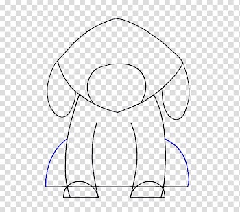 Drawing Dog Line art Cartoon, horizontal line transparent background PNG clipart