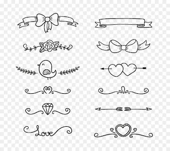 Drawing Doodle Euclidean vector - Vector decorative lines 