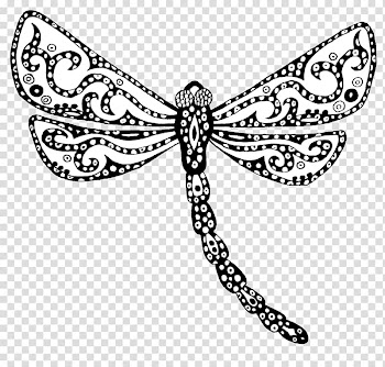 Drawing Doodle Line art Dragonfly, dragonfly transparent background PNG clipart