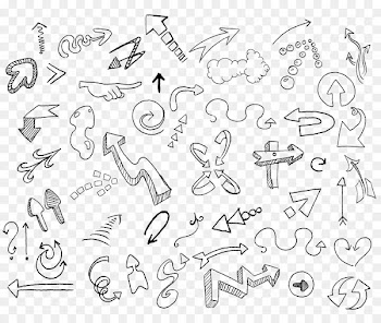 Drawing Doodle Sketch - Arrow sketch 