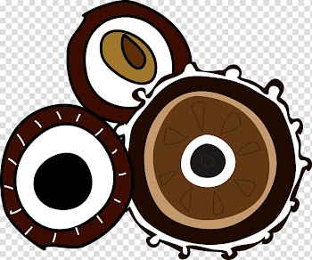Drawing Doodle Sketch, Hand-painted abstract brown circle pattern transparent background PNG clipart