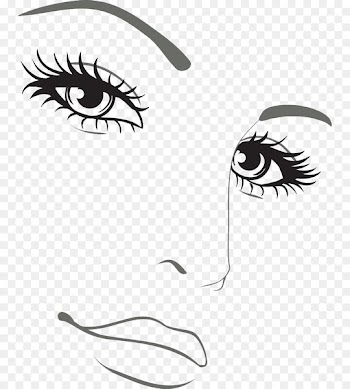 Drawing Face Silhouette Woman Illustration - Freehand features 