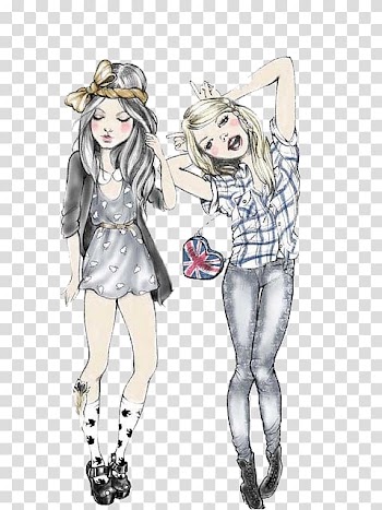 Drawing Fashion illustration Sketch, fashion line transparent background PNG clipart