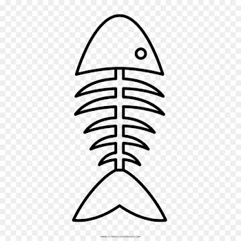Drawing Fish bone Coloring book Thorns, spines, and prickles - pez 