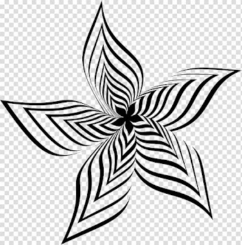 Drawing Flower , Abstract flower transparent background PNG clipart