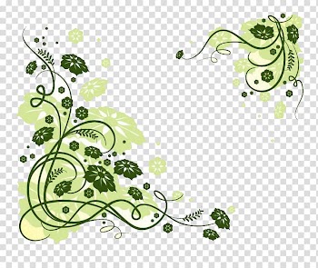 Drawing Flower Green illustration, line transparent background PNG clipart