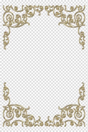 Drawing Frames , pergaminos con flores transparent background PNG clipart