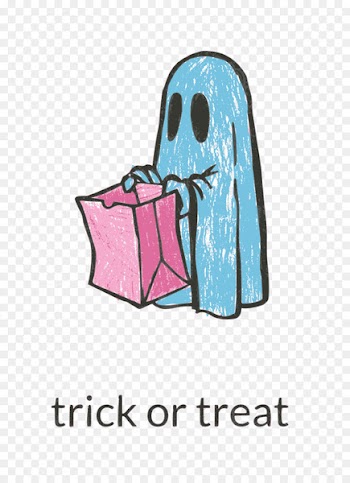 Drawing Ghost Halloween - trick or treat 
