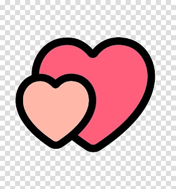 Drawing Heart , Double Heart transparent background PNG clipart