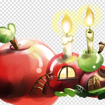 Drawing High-definition television , Hand-painted candles transparent background PNG clipart