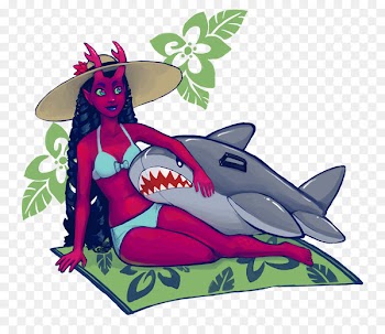Drawing Illustration Ava's Demon Clip art Shark - ava watercolor 