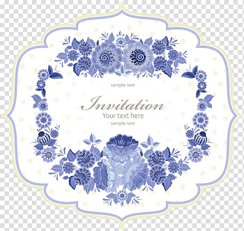 Drawing Illustration, hand-painted blue flower Poster transparent background PNG clipart