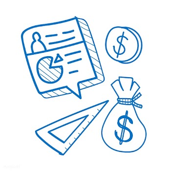 Drawing illustration of business finance | Free stock vector - 24603