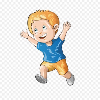 Drawing Illustration - Vector stylish blue dress yellow hair boy 
