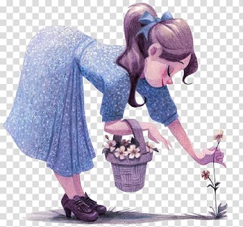 Drawing Illustrator Artist Illustration, Flowers girls transparent background PNG clipart