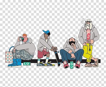 Drawing Illustrator Digital illustration Art Illustration, Take skateboard man transparent background PNG clipart