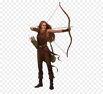 Drawing Image Female Archery Illustration - archer 