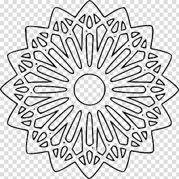 Drawing Line art , ISLAMIC PATTERN transparent background PNG clipart