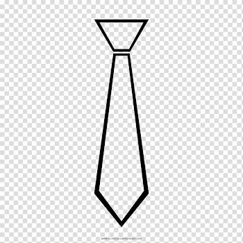 Drawing Line art Necktie Coloring book Black and white, gravata transparent background PNG clipart