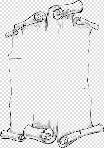 Drawing Line art , scroll transparent background PNG clipart