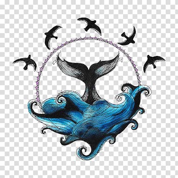 Drawing Line art Sketch, Whale tail transparent background PNG clipart