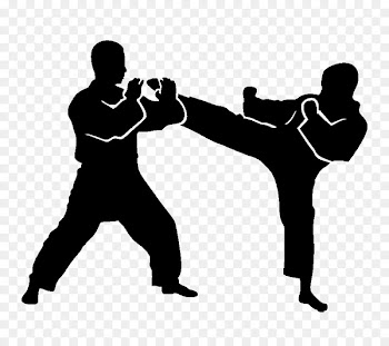Drawing Martial arts - Silhouette 