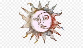 Drawing Moon Tattoo Art Sketch - boho 