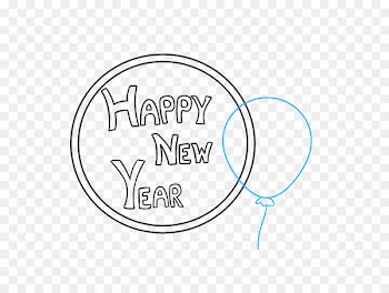 Drawing New Year Image Illustration Paper - background streamer 