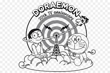 Drawing Nobita Nobi Doraemon Line art - doraemon 