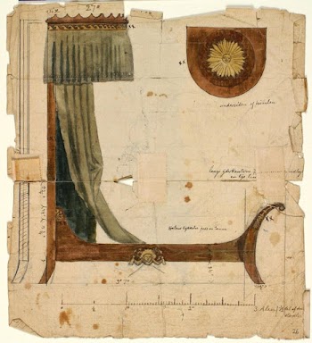 Drawing of a four-poster bed | Free Photo - rawpixel