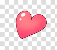 Drawing of a pink heart transparent background PNG clipart