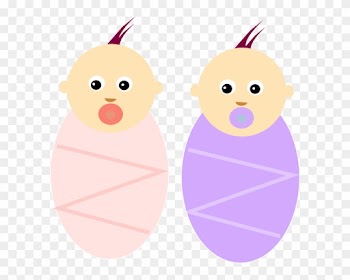 Drawing Of Baby Twins