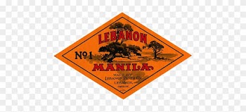 Drawing Of Trees With Words "lebanon Manila" Over Top - 1141