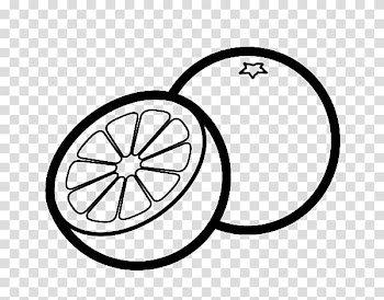 Drawing Orange Coloring book Fruit, orange transparent background PNG clipart
