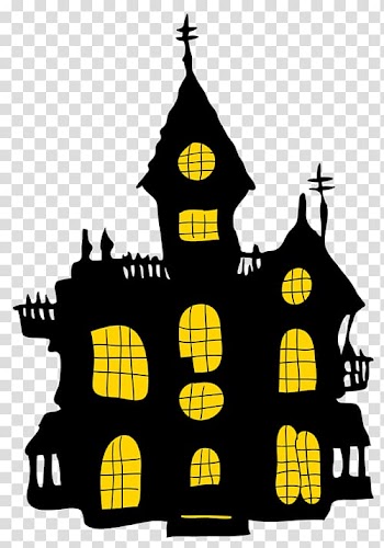 Drawing Painting , haunted house transparent background PNG clipart