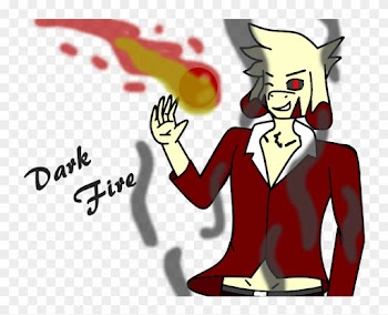 [ Drawing Project ] Dark Fire Element [ Oc ] By Hanatasuki - Fight Like A Girl Ribbon