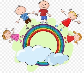 Drawing Royalty-free Illustration - Children Vector colored ring on 