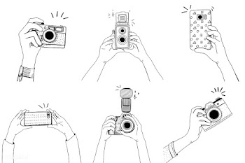 Drawing set of hands taking photos | Free stock vector - 315225