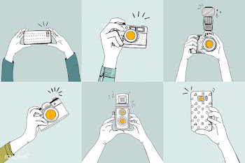 Drawing set of hands taking photos | Free stock vector - 49451