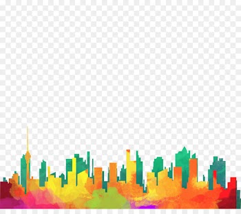 Drawing Silhouette City Illustration - Color city 