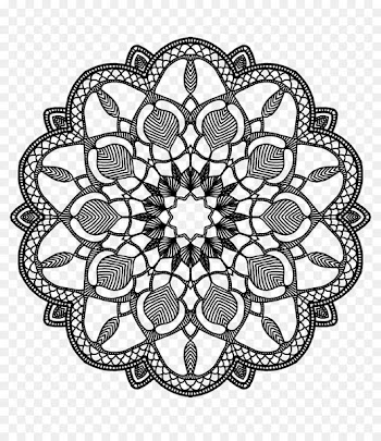 Drawing Software design pattern Art - mandala lotus 