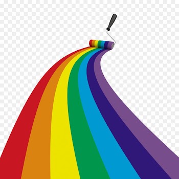 Drawing Stock photography Brush Illustration - Color paint roller road 