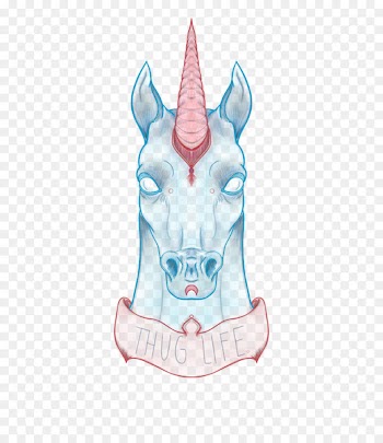 Drawing Unicorn Legendary creature Art - Thug Life 
