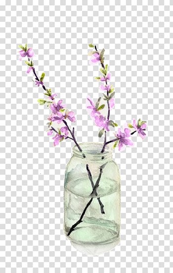 Drawing Watercolor painting Art, watercolor style flowers transparent background PNG clipart
