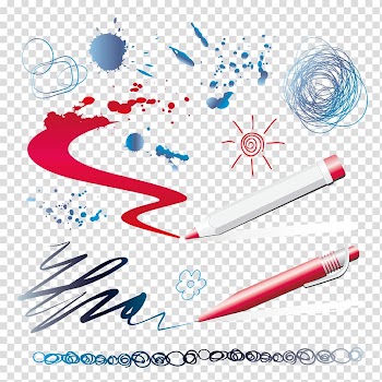 Drawing Watercolor painting, Color pen transparent background PNG clipart