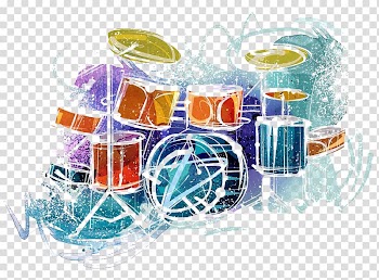 Drawing Watercolor painting Music Drums, Musical Instruments transparent background PNG clipart