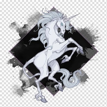 Drawing Watercolor painting, Unicorn transparent background PNG clipart